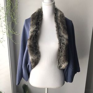 Vintage Faux Fur Cardigan